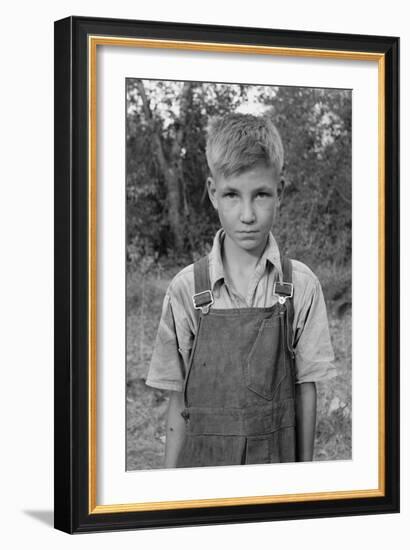 Squatter Boy-Dorothea Lange-Framed Art Print