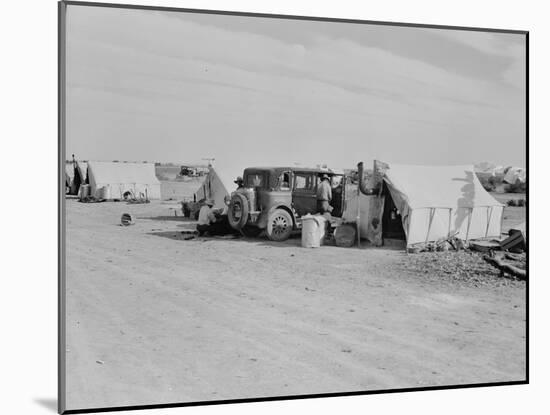 Squatter camp on county road California, 1937-Dorothea Lange-Mounted Photographic Print