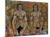 Squatting Women, 1918-Egon Schiele-Mounted Giclee Print