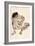 Squatting-Egon Schiele-Framed Giclee Print
