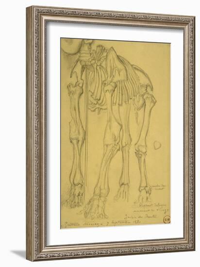 Squelette d'éléphant-Gustave Moreau-Framed Giclee Print