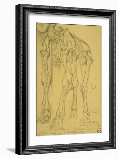 Squelette d'éléphant-Gustave Moreau-Framed Giclee Print