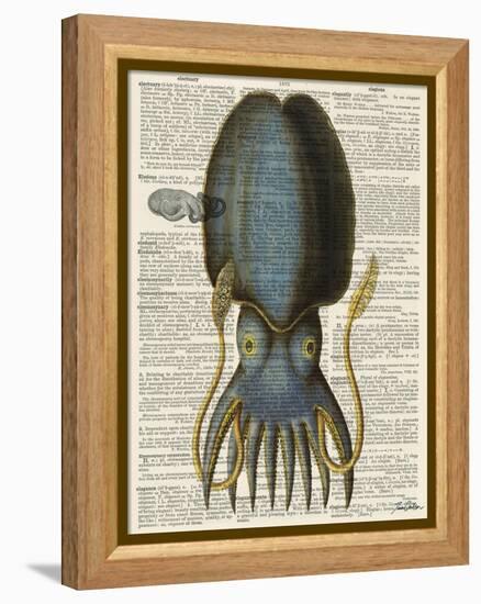 Squid 1-Tina Carlson-Framed Stretched Canvas