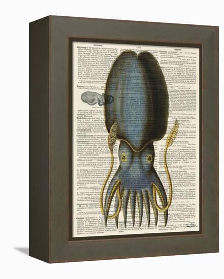 Squid 1-Tina Carlson-Framed Stretched Canvas