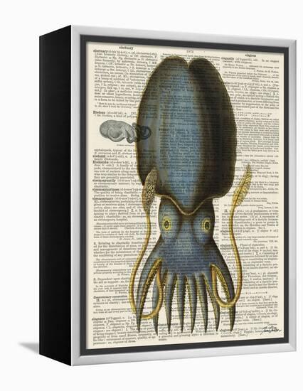 Squid 1-Tina Carlson-Framed Stretched Canvas