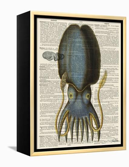 Squid 1-Tina Carlson-Framed Stretched Canvas