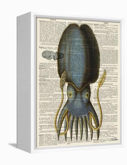 Squid 1-Tina Carlson-Framed Stretched Canvas