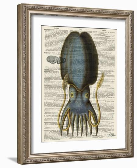 Squid 1-Tina Carlson-Framed Art Print