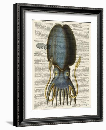 Squid 1-Tina Carlson-Framed Art Print