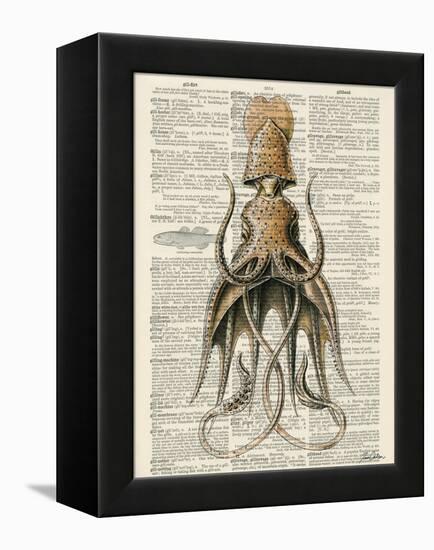 Squid 2-Tina Carlson-Framed Stretched Canvas