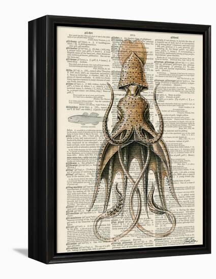 Squid 2-Tina Carlson-Framed Stretched Canvas