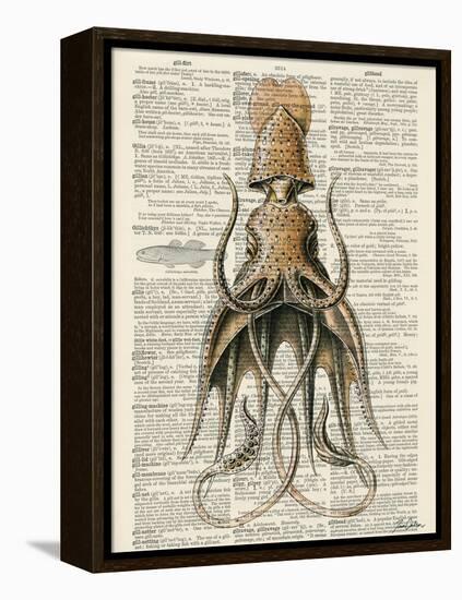 Squid 2-Tina Carlson-Framed Stretched Canvas