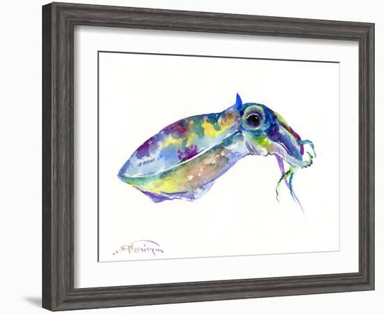 Squid-Suren Nersisyan-Framed Art Print