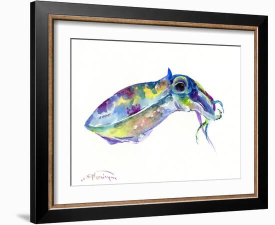 Squid-Suren Nersisyan-Framed Art Print