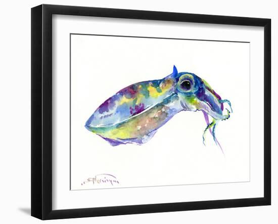 Squid-Suren Nersisyan-Framed Art Print