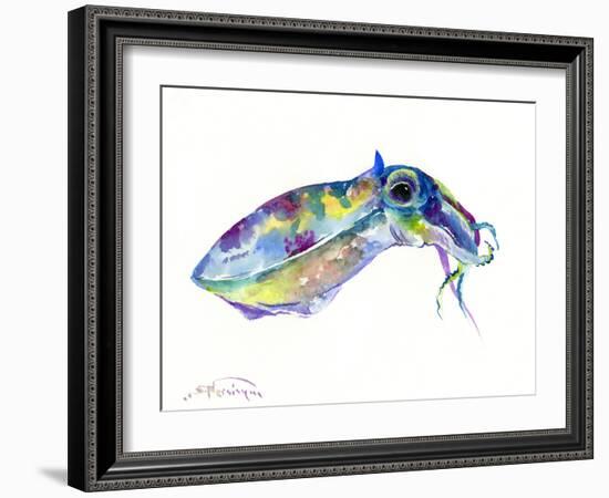 Squid-Suren Nersisyan-Framed Art Print