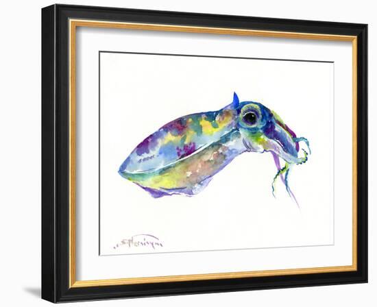 Squid-Suren Nersisyan-Framed Art Print