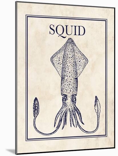 Squid-N. Harbick-Mounted Art Print