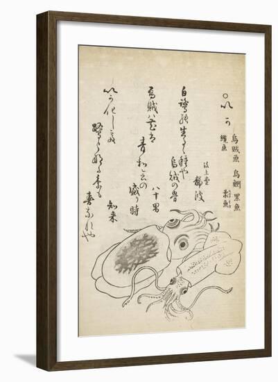 Squid-Katsuma Ryusai-Framed Giclee Print