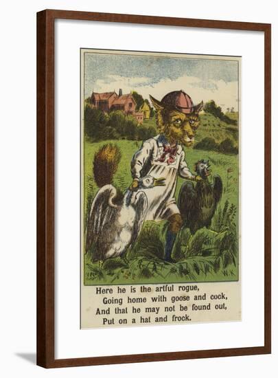 Squire Bull and the Fox-null-Framed Giclee Print