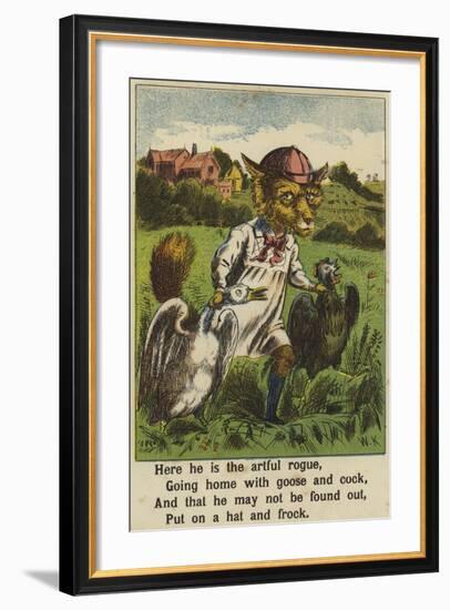 Squire Bull and the Fox-null-Framed Giclee Print