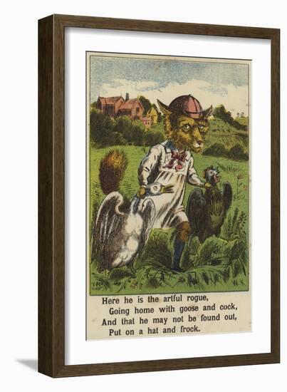 Squire Bull and the Fox-null-Framed Giclee Print
