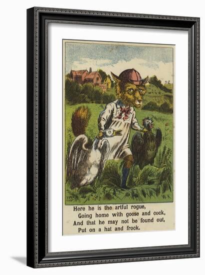 Squire Bull and the Fox-null-Framed Giclee Print