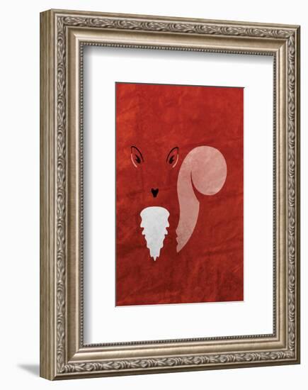 Squirrel - Jethro Wilson Contemporary Wildlife Print-Jethro Wilson-Framed Giclee Print