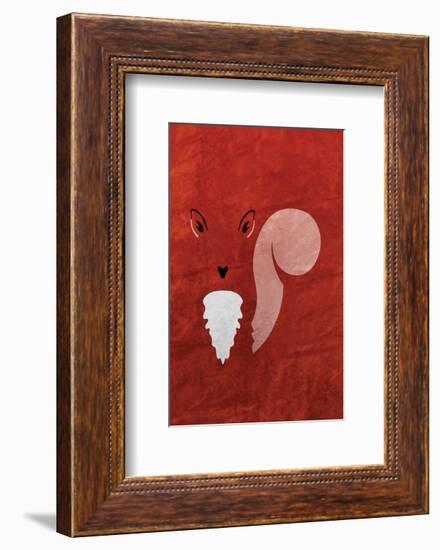 Squirrel - Jethro Wilson Contemporary Wildlife Print-Jethro Wilson-Framed Giclee Print