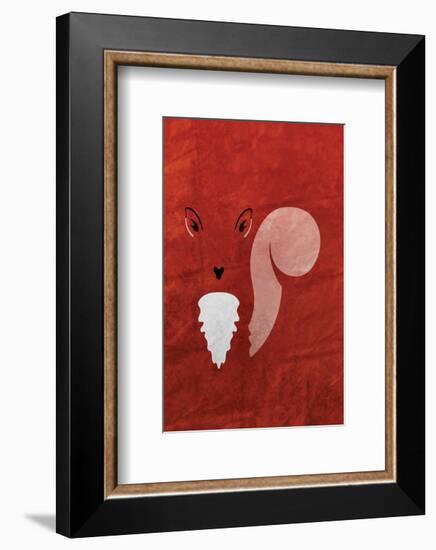 Squirrel - Jethro Wilson Contemporary Wildlife Print-Jethro Wilson-Framed Giclee Print