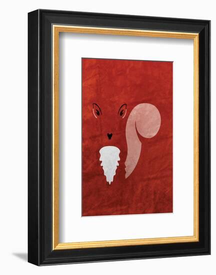 Squirrel - Jethro Wilson Contemporary Wildlife Print-Jethro Wilson-Framed Giclee Print