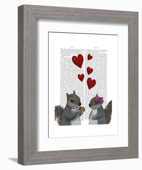 Squirrel Love-Fab Funky-Framed Art Print