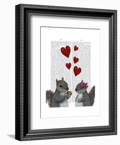 Squirrel Love-Fab Funky-Framed Art Print