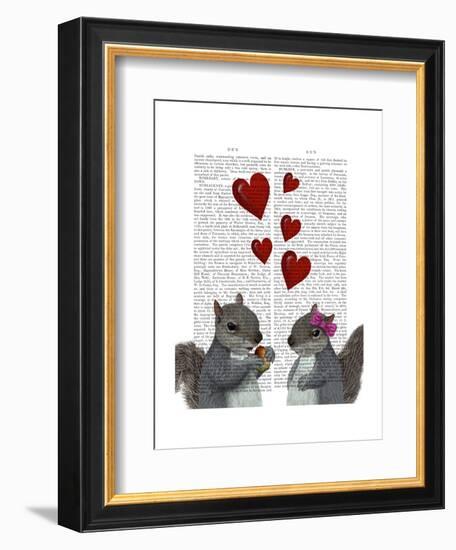 Squirrel Love-Fab Funky-Framed Art Print