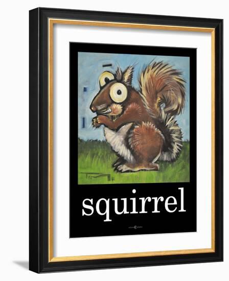 Squirrel Poster-Tim Nyberg-Framed Giclee Print