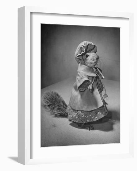 Squirrel Wearing a Baby Doll's Dress-Nina Leen-Framed Photographic Print