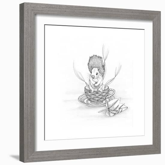 Squirrel-The Tangled Peacock-Framed Giclee Print