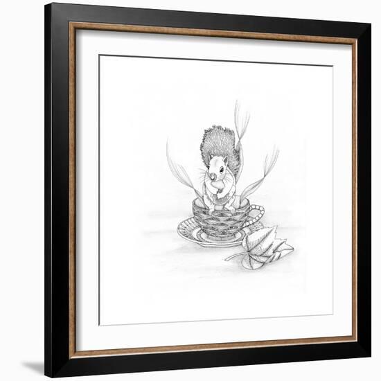 Squirrel-The Tangled Peacock-Framed Giclee Print