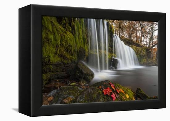 Sqwd Ddwli Waterfall, Near Pontneddfechan, Afon Pyrddin, Powys, Brecon Beacons National Park, Wales-Billy Stock-Framed Premier Image Canvas