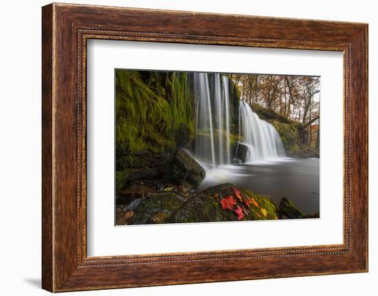 Sqwd Ddwli Waterfall, Near Pontneddfechan, Afon Pyrddin, Powys, Brecon Beacons National Park, Wales-Billy Stock-Framed Photographic Print