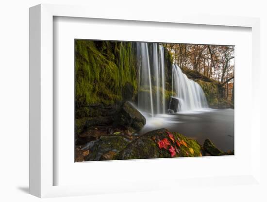 Sqwd Ddwli Waterfall, Near Pontneddfechan, Afon Pyrddin, Powys, Brecon Beacons National Park, Wales-Billy Stock-Framed Photographic Print