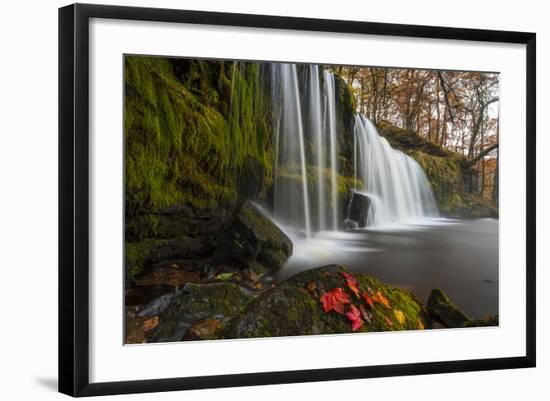 Sqwd Ddwli Waterfall, Near Pontneddfechan, Afon Pyrddin, Powys, Brecon Beacons National Park, Wales-Billy Stock-Framed Photographic Print