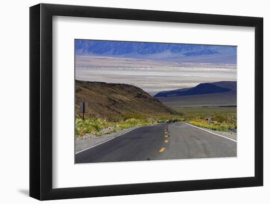 SR 190 Climbing Up from Death Valley, Mojave Desert, California-David Wall-Framed Photographic Print