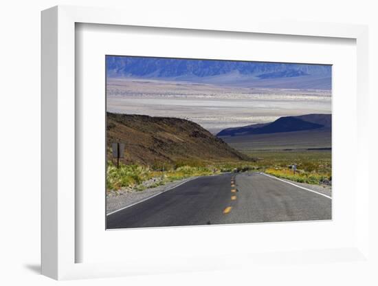 SR 190 Climbing Up from Death Valley, Mojave Desert, California-David Wall-Framed Photographic Print