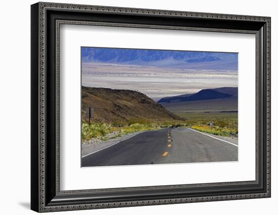SR 190 Climbing Up from Death Valley, Mojave Desert, California-David Wall-Framed Photographic Print