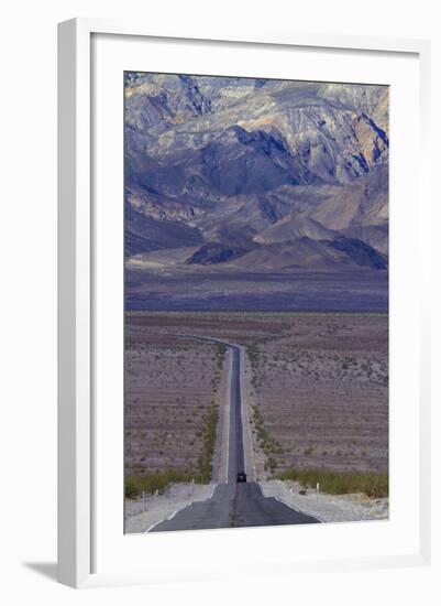 SR 190 Through Death Valley NP, Mojave Desert, California-David Wall-Framed Photographic Print