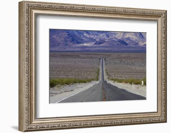 SR 190 Through Death Valley NP, Mojave Desert, California-David Wall-Framed Photographic Print