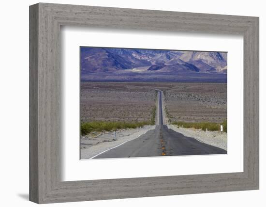 SR 190 Through Death Valley NP, Mojave Desert, California-David Wall-Framed Photographic Print