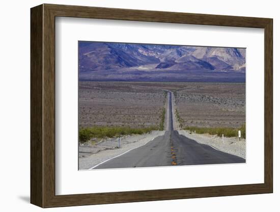 SR 190 Through Death Valley NP, Mojave Desert, California-David Wall-Framed Photographic Print