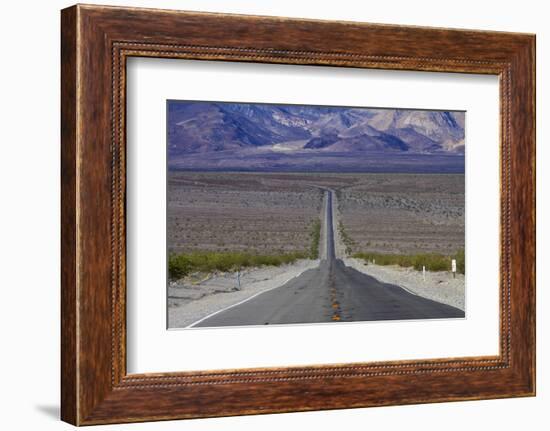 SR 190 Through Death Valley NP, Mojave Desert, California-David Wall-Framed Photographic Print